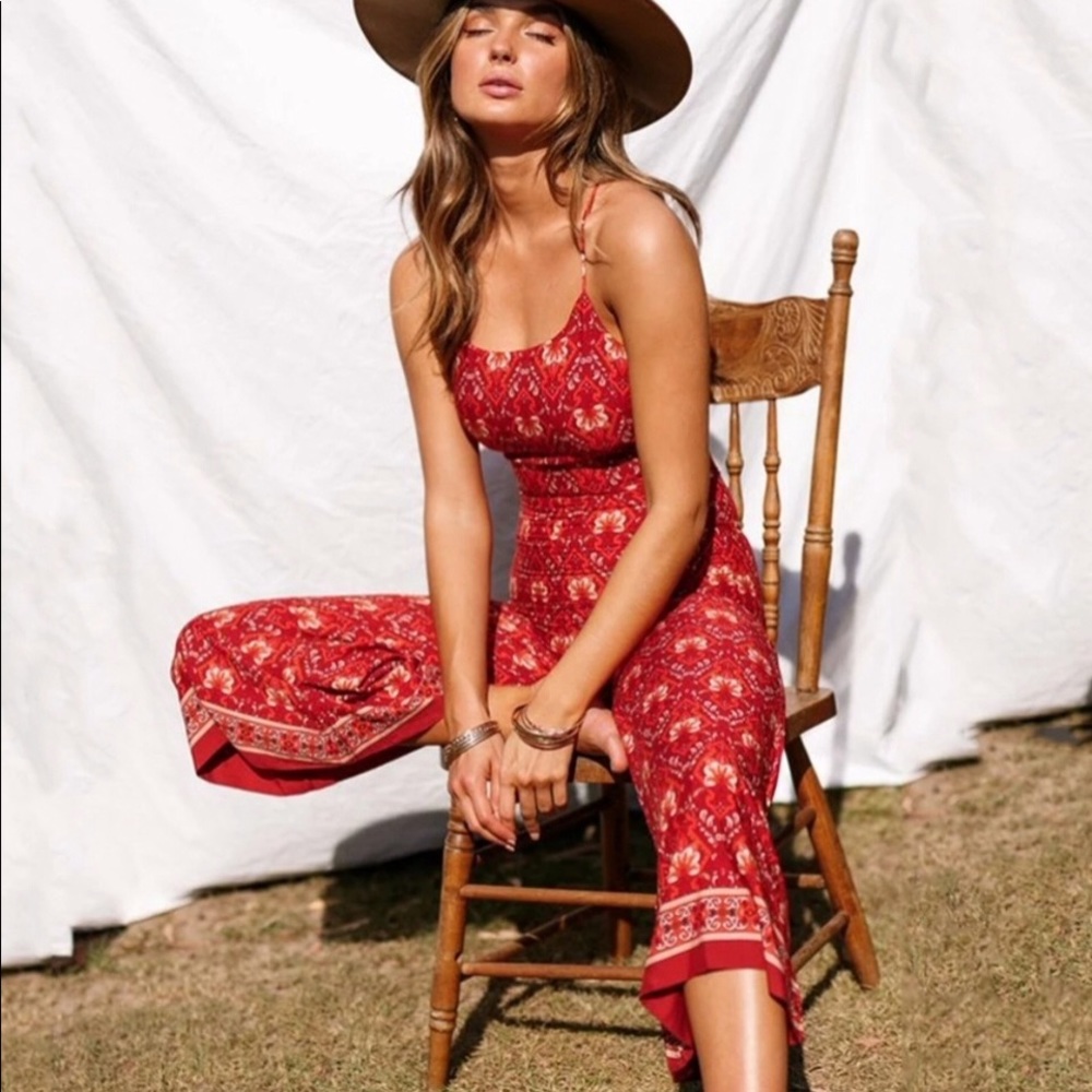 Rojo Flare Jumpsuit